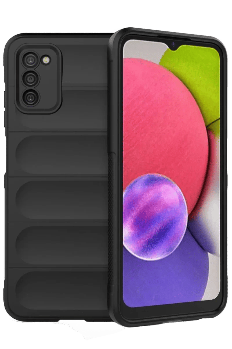 Samsung Galaxy A03S Kılıf Optimum Silikon - Siyah