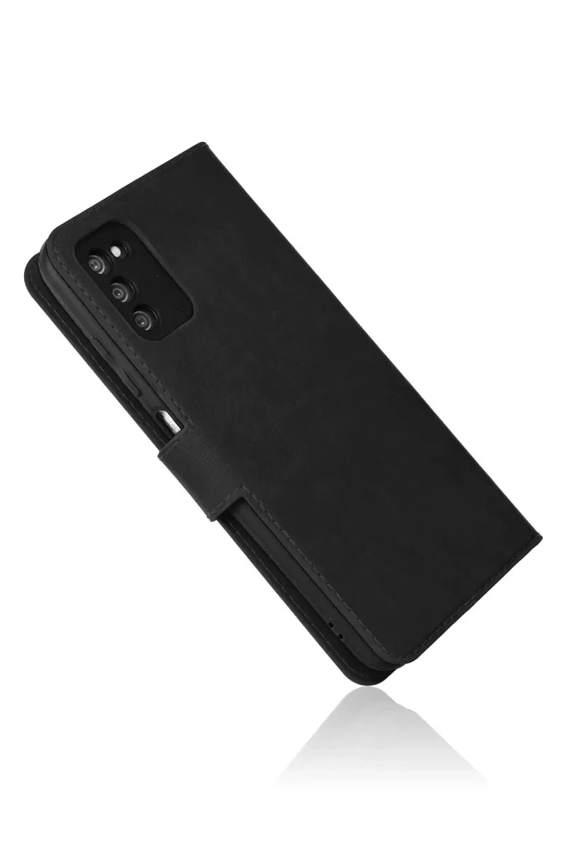 Samsung Galaxy A03S Kılıf Trend S Plus Kapaklı Kılıf - Siyah