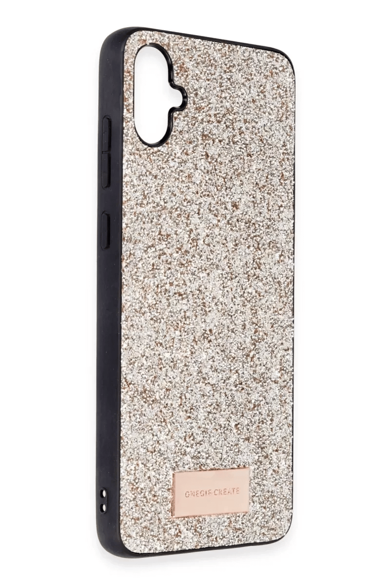 Samsung Galaxy A05 Bright Simli Kapak - Gold
