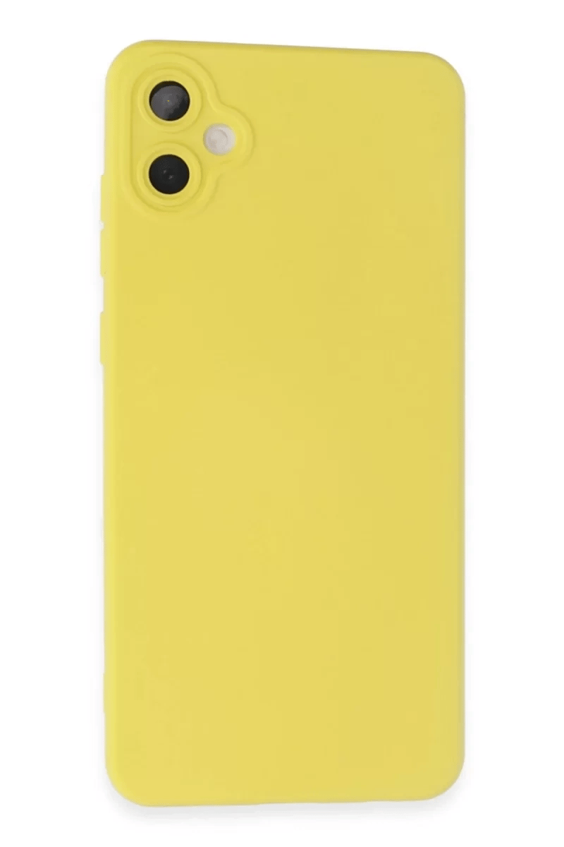 Samsung Galaxy A05 Kılıf Nano içi Kadife Silikon - Sarı