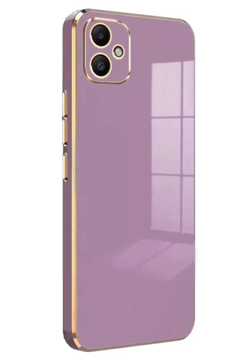 Samsung Galaxy A05 Kılıf Volet Silikon - Mor