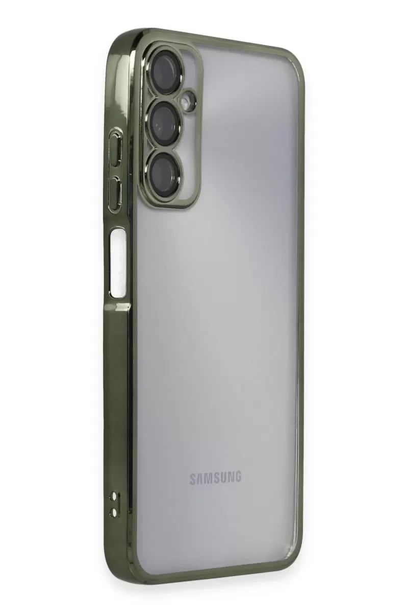 Samsung Galaxy A05S Kılıf Lensli Silikon - Yeşil