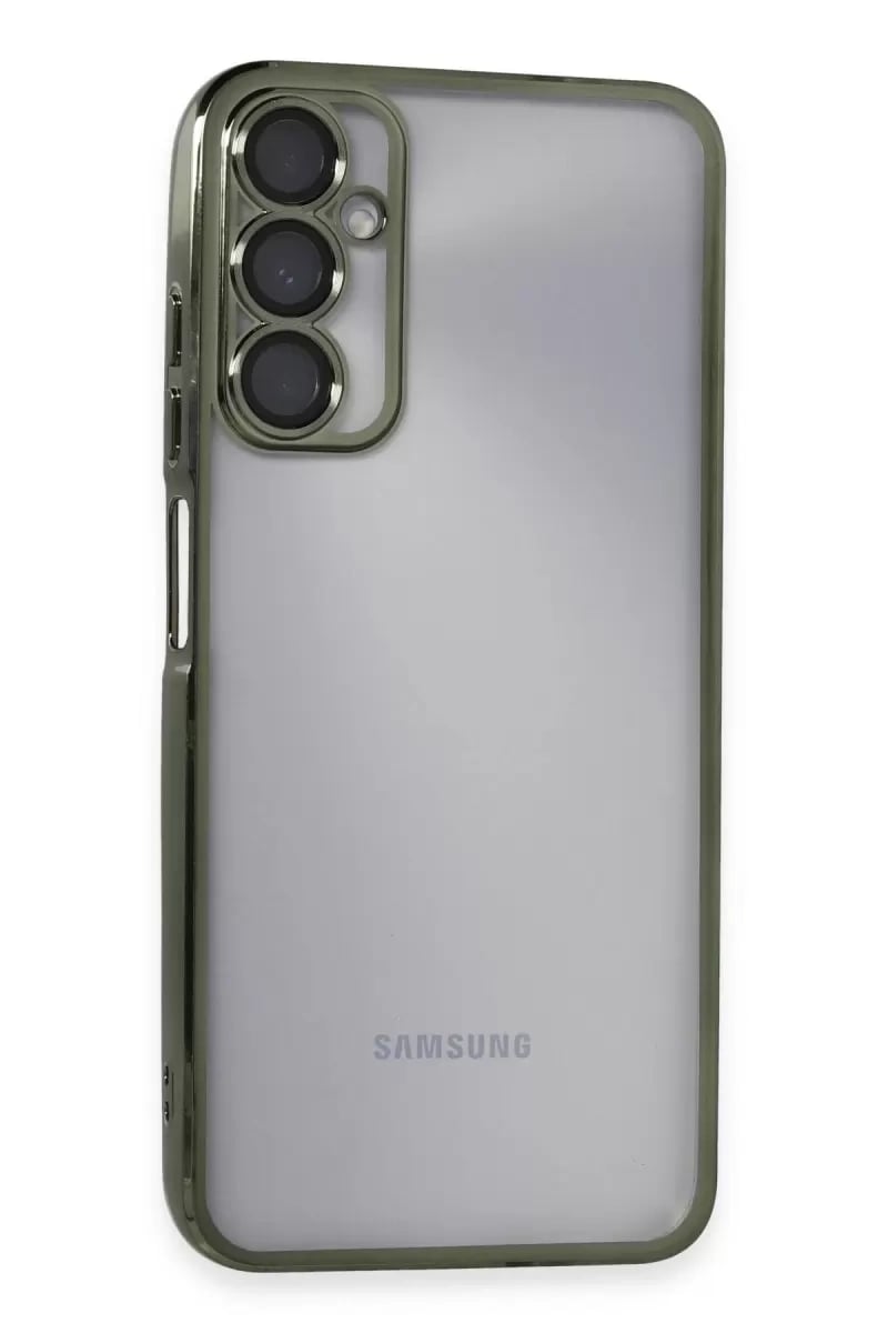 Samsung Galaxy A05S Kılıf Lensli Silikon - Yeşil