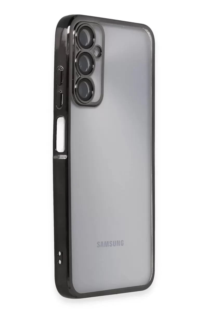 Samsung Galaxy A05S Kılıf Lensli Silikon - Siyah