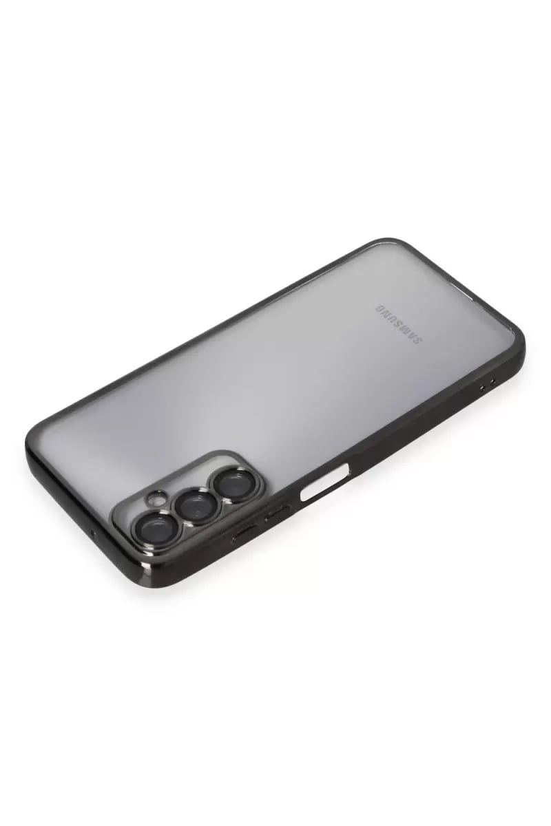 Samsung Galaxy A05S Kılıf Lensli Silikon - Siyah