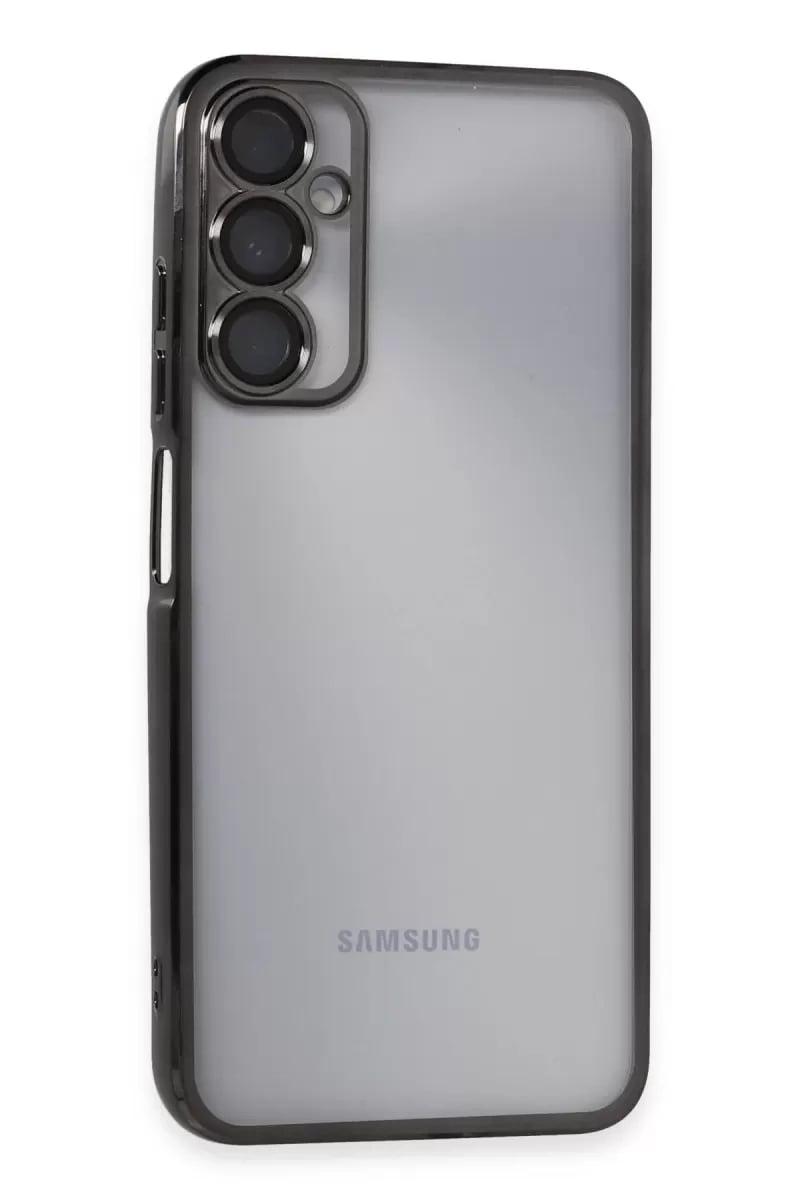 Samsung Galaxy A05S Kılıf Lensli Silikon - Siyah