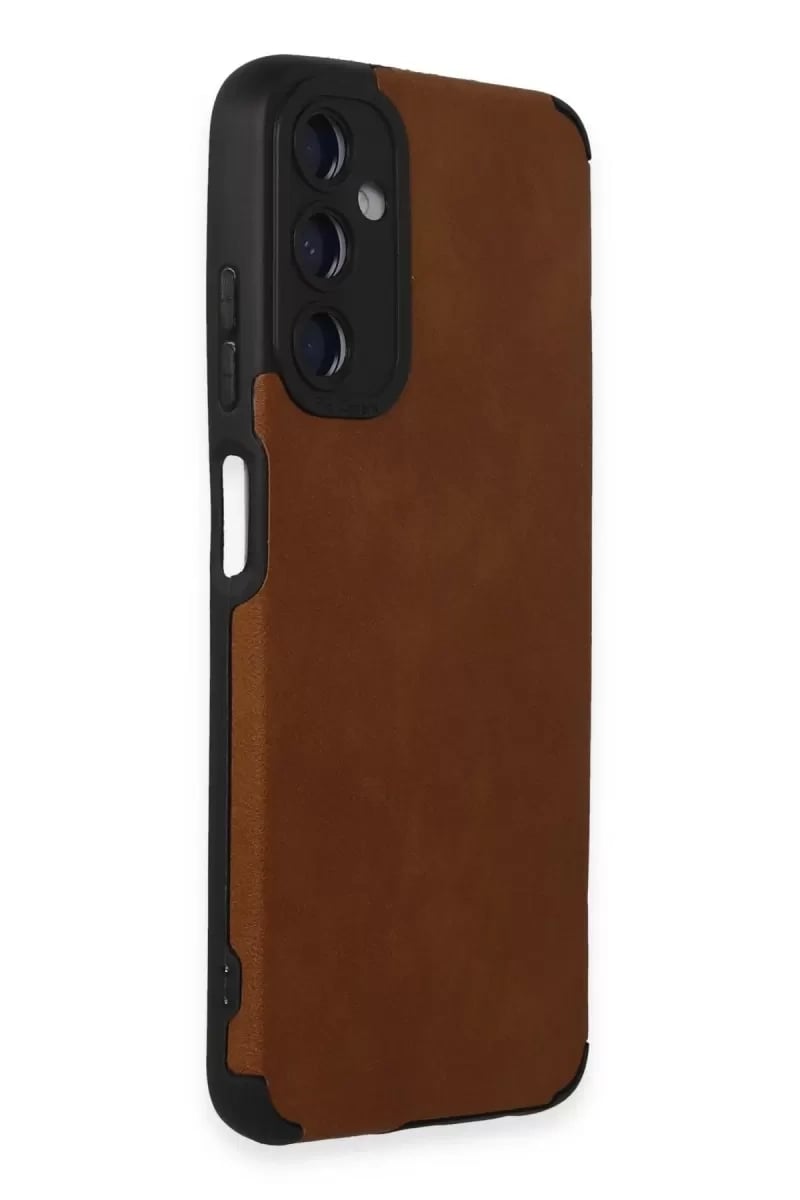 Samsung Galaxy A05S Kılıf Loop Deri Silikon - Kahverengi