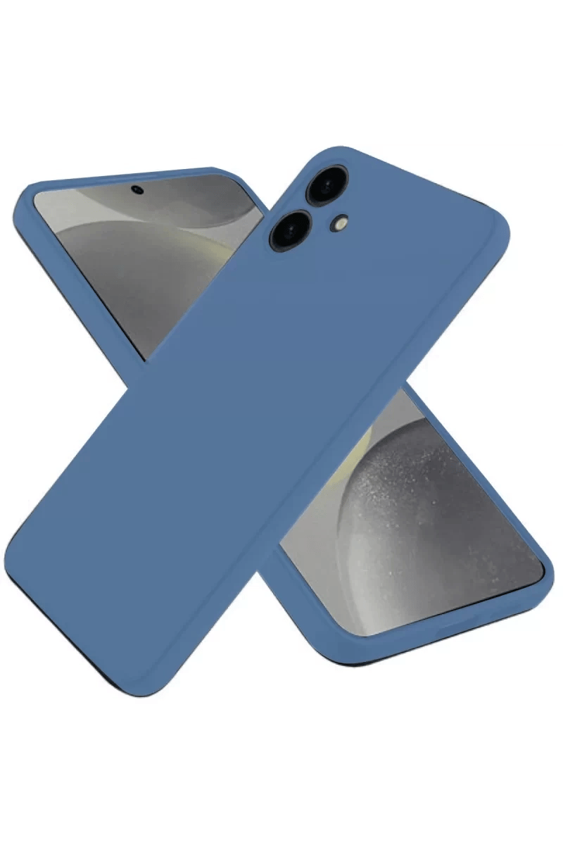 Samsung Galaxy A06 Kılıf First Silikon - Mavi