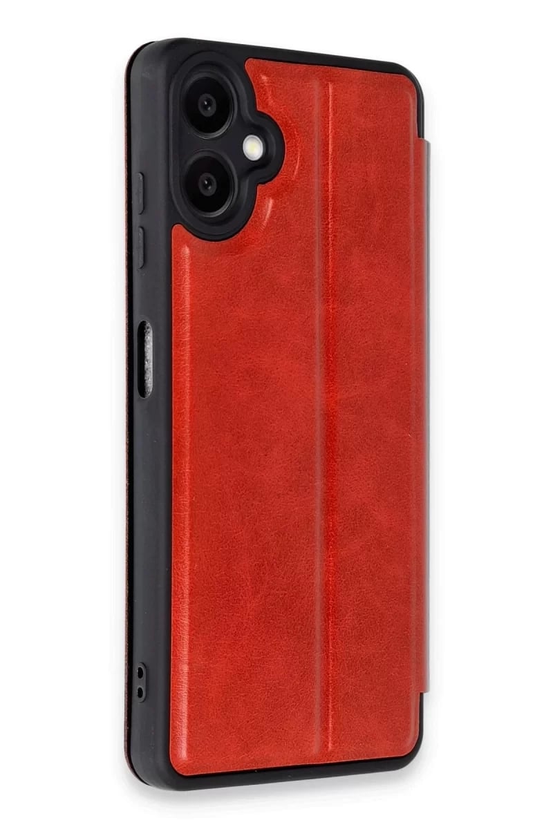 Samsung Galaxy A06 Kılıf Flip Cover - Kırmızı