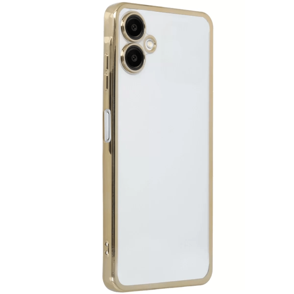 Samsung Galaxy A06 Kılıf Lensli Silikon - Gold