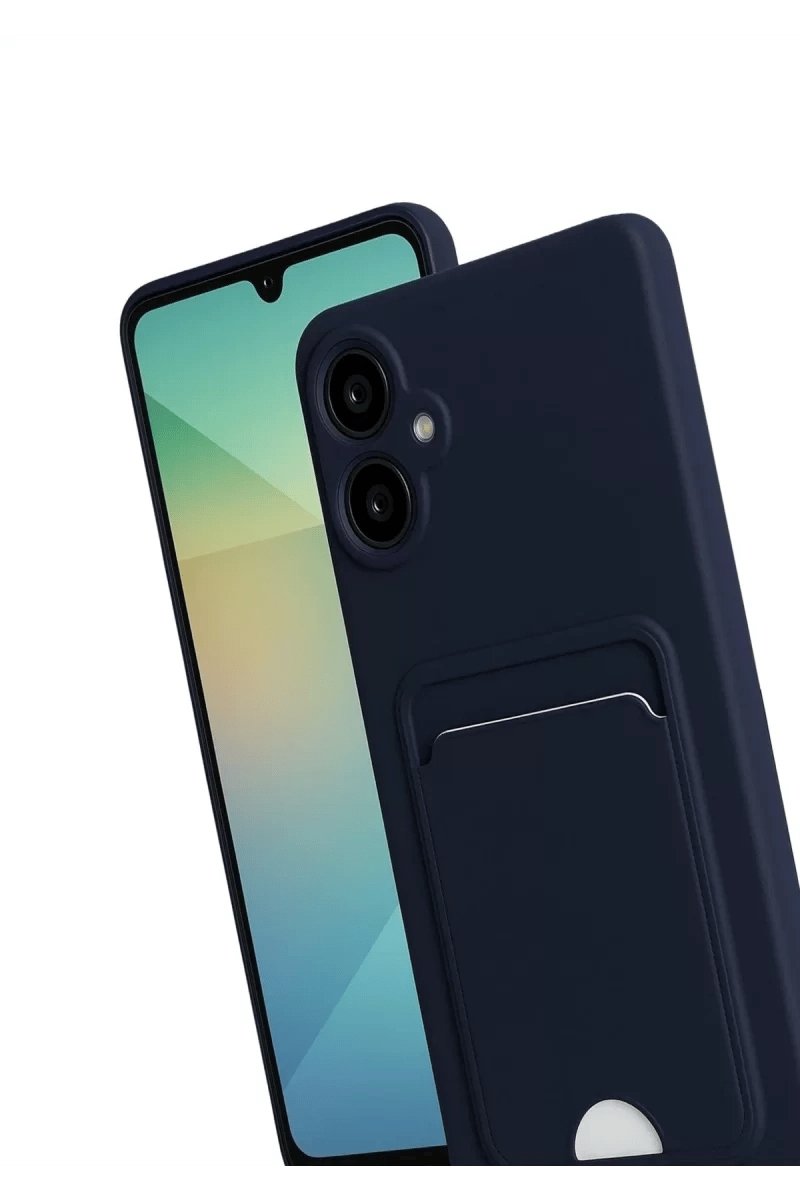 Samsung Galaxy A07 4G Kelvin Kartvizitli Silikon - Lacivert