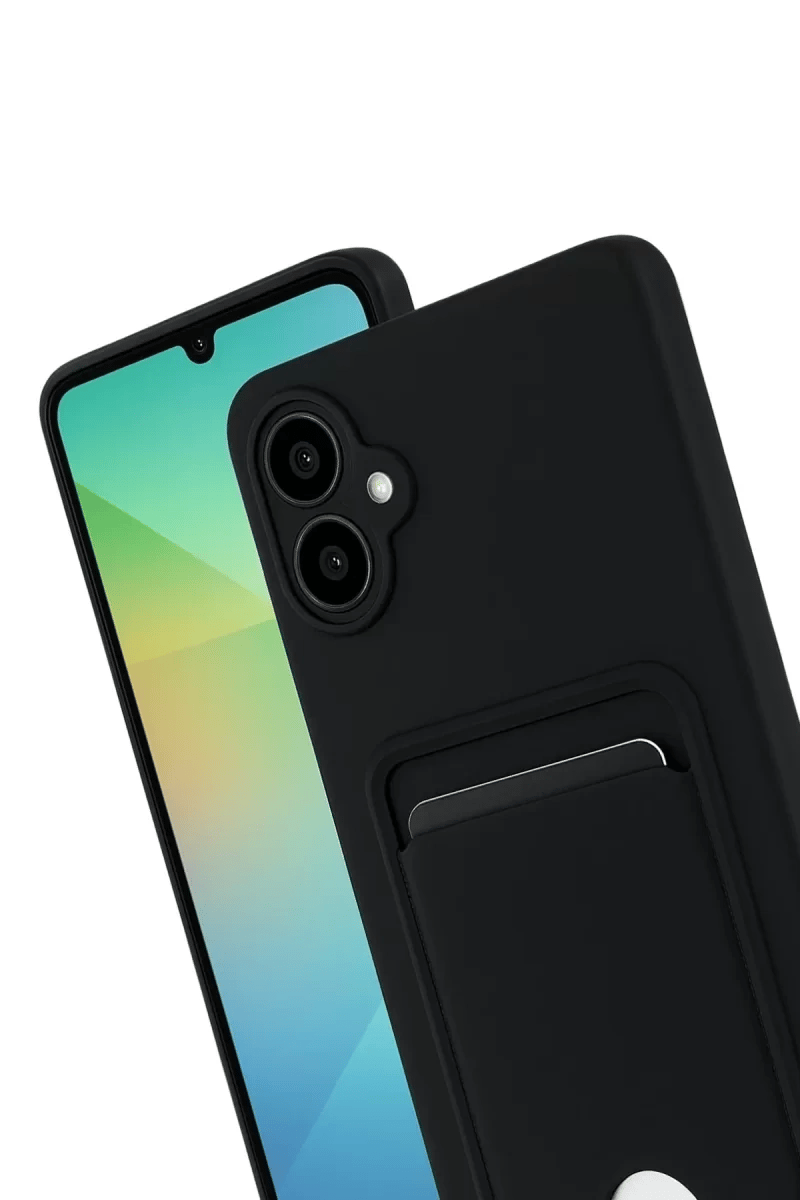Samsung Galaxy A07 4G Kelvin Kartvizitli Silikon - Siyah