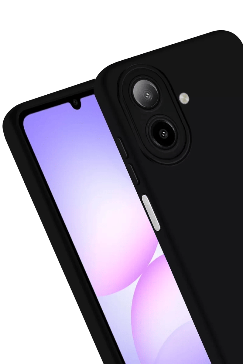 Samsung Galaxy A07 4G Nano içi Kadife Silikon - Siyah