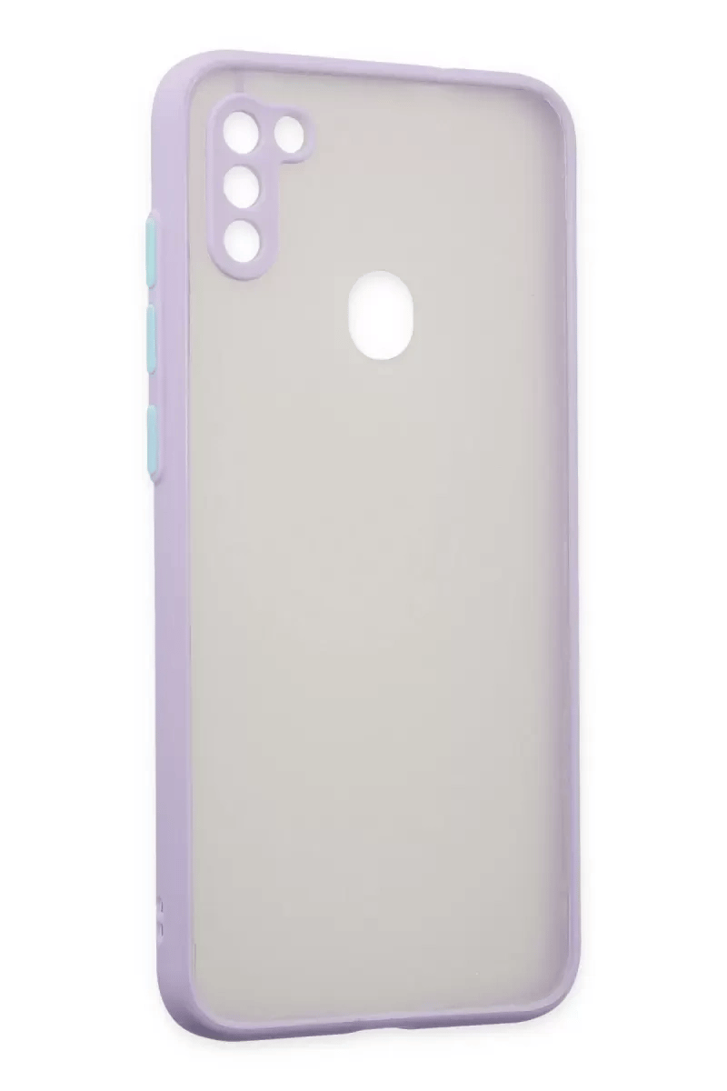 Samsung Galaxy A11 Kılıf Montreal Silikon Kapak - Mor