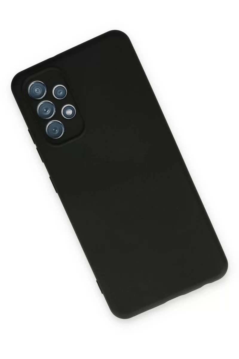 Samsung Galaxy A13 4G Kılıf Nano içi Kadife Silikon - Siyah
