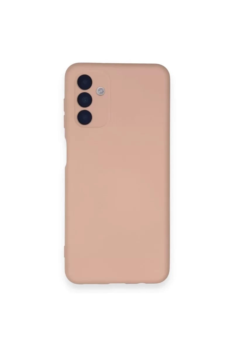Samsung Galaxy A14 4G Kılıf Nano içi Kadife Silikon - Pudra