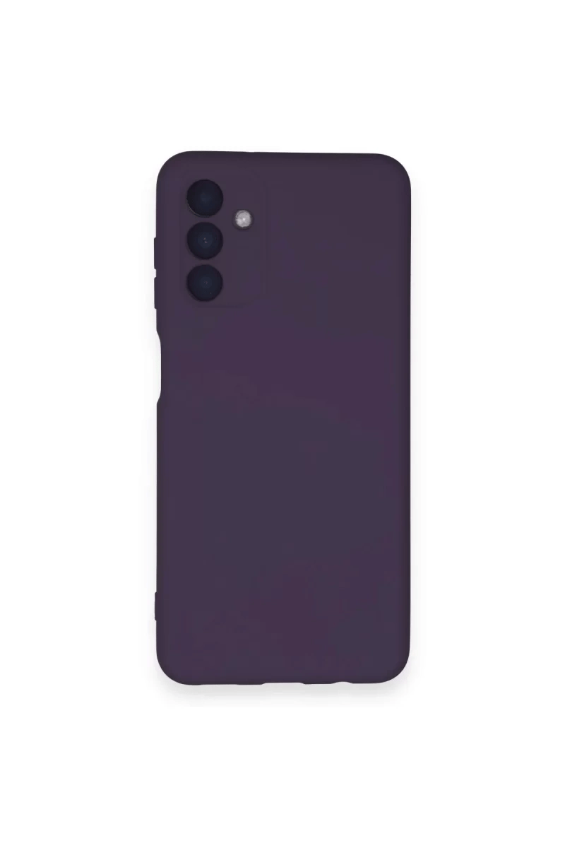 Samsung Galaxy A14 4G Kılıf Nano içi Kadife Silikon - Mor