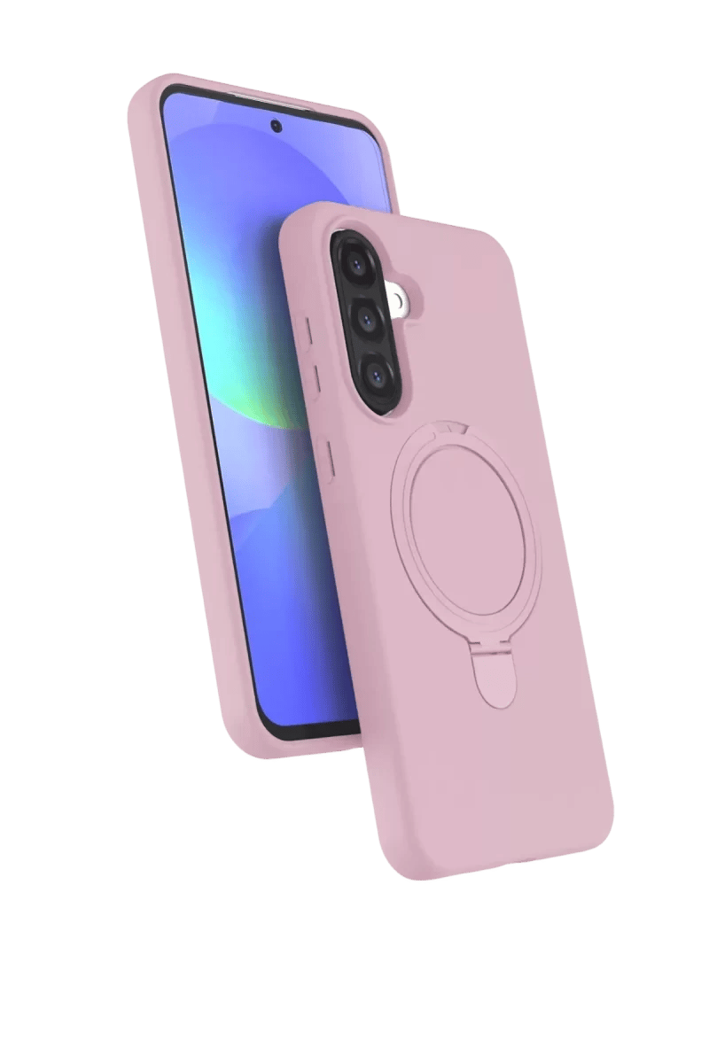 Samsung Galaxy A17 5G Regal Magsafe Standlı Kapak - Açık Pembe