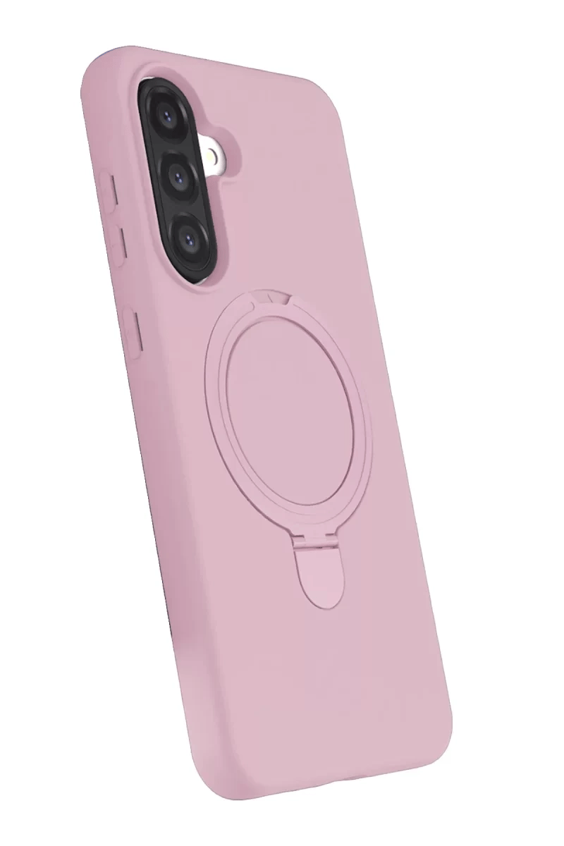 Samsung Galaxy A17 5G Regal Magsafe Standlı Kapak - Açık Pembe