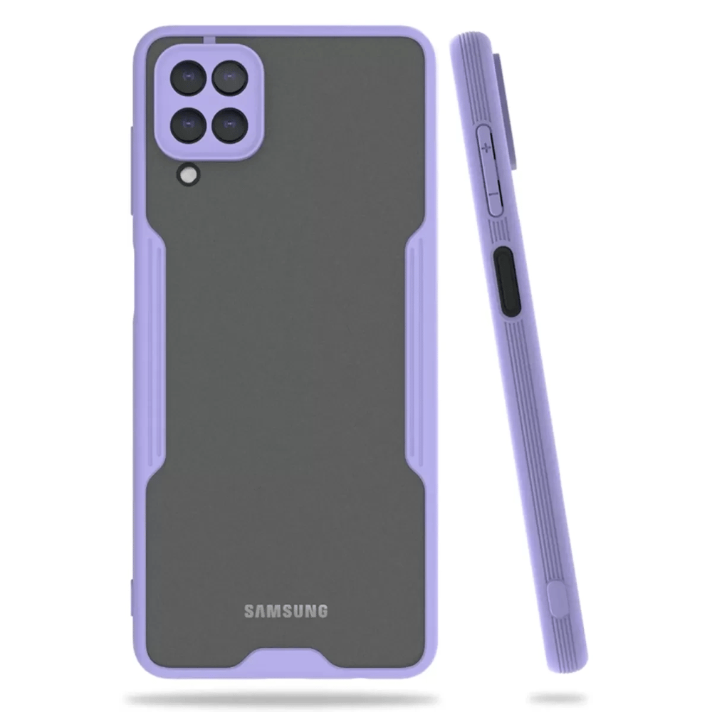 Samsung Galaxy A22 Kılıf Platin Silikon - Lila
