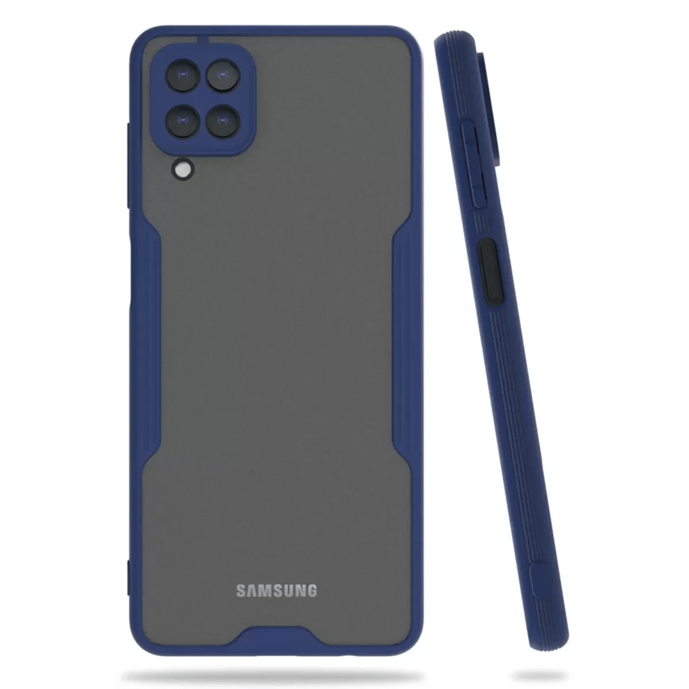 Samsung Galaxy A22 Kılıf Platin Silikon - Lacivert