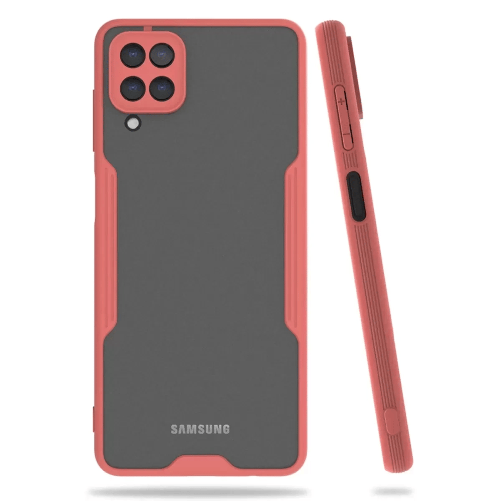 Samsung Galaxy A22 Kılıf Platin Silikon - Pembe