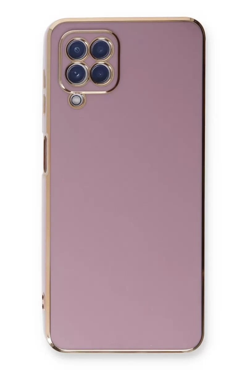 Samsung Galaxy A22 Kılıf Volet Silikon - Mor