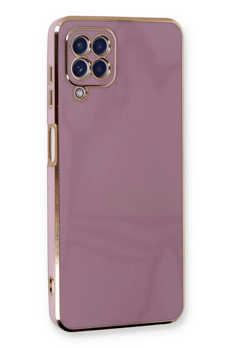 Samsung Galaxy A22 Kılıf Volet Silikon - Mor
