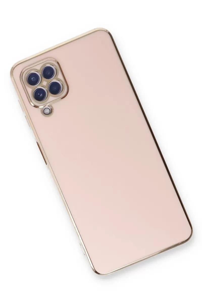 Samsung Galaxy A22 Kılıf Volet Silikon - Pembe