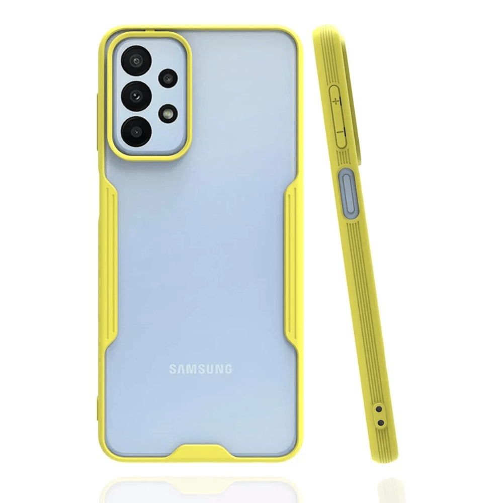 Samsung Galaxy A23 4G Kılıf Platin Silikon - Sarı