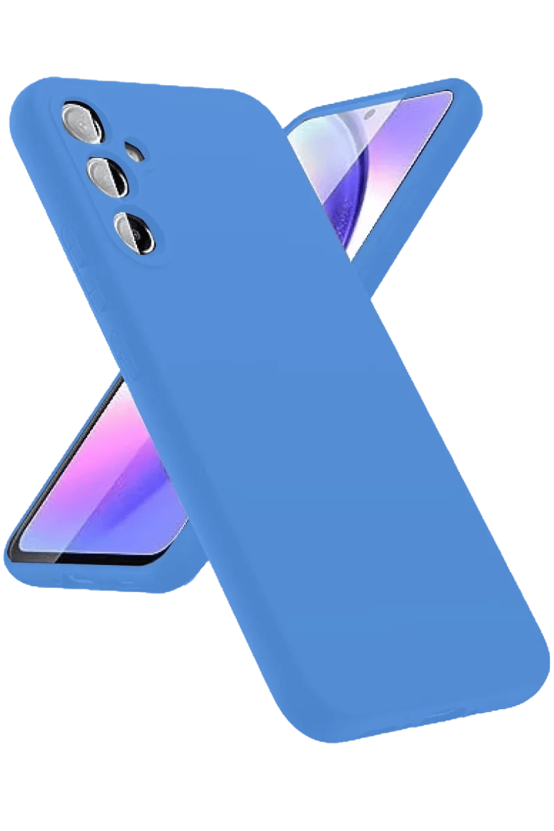 Samsung Galaxy A24 4G Kılıf First Silikon - Mavi