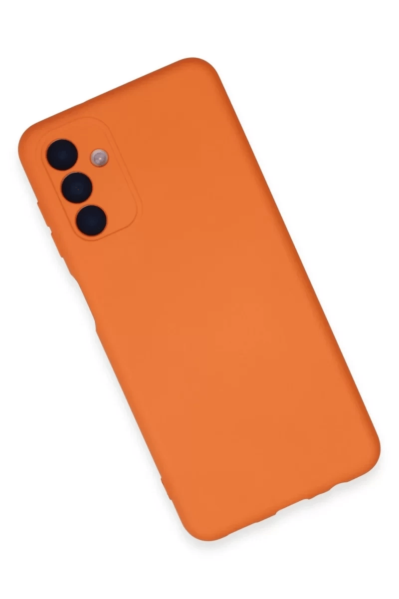 Samsung Galaxy A24 4G Kılıf Nano içi Kadife Silikon - Turuncu
