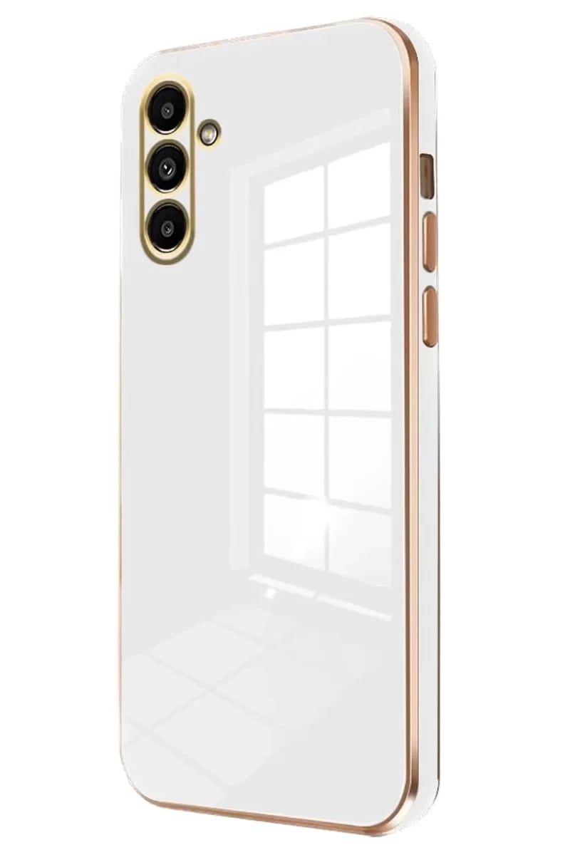 Samsung Galaxy A25 5G Kılıf Volet Silikon - Beyaz
