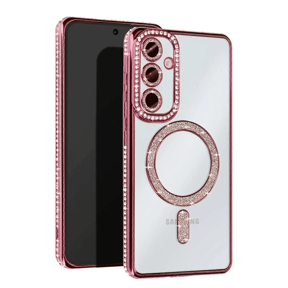 Samsung Galaxy A26 Joke Simli Magneticsafe Kılıf - Pembe