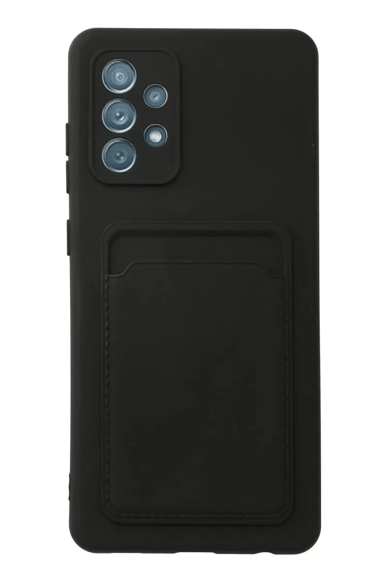 Samsung Galaxy A33 5G Kılıf Kelvin Kartvizitli Silikon - Siyah