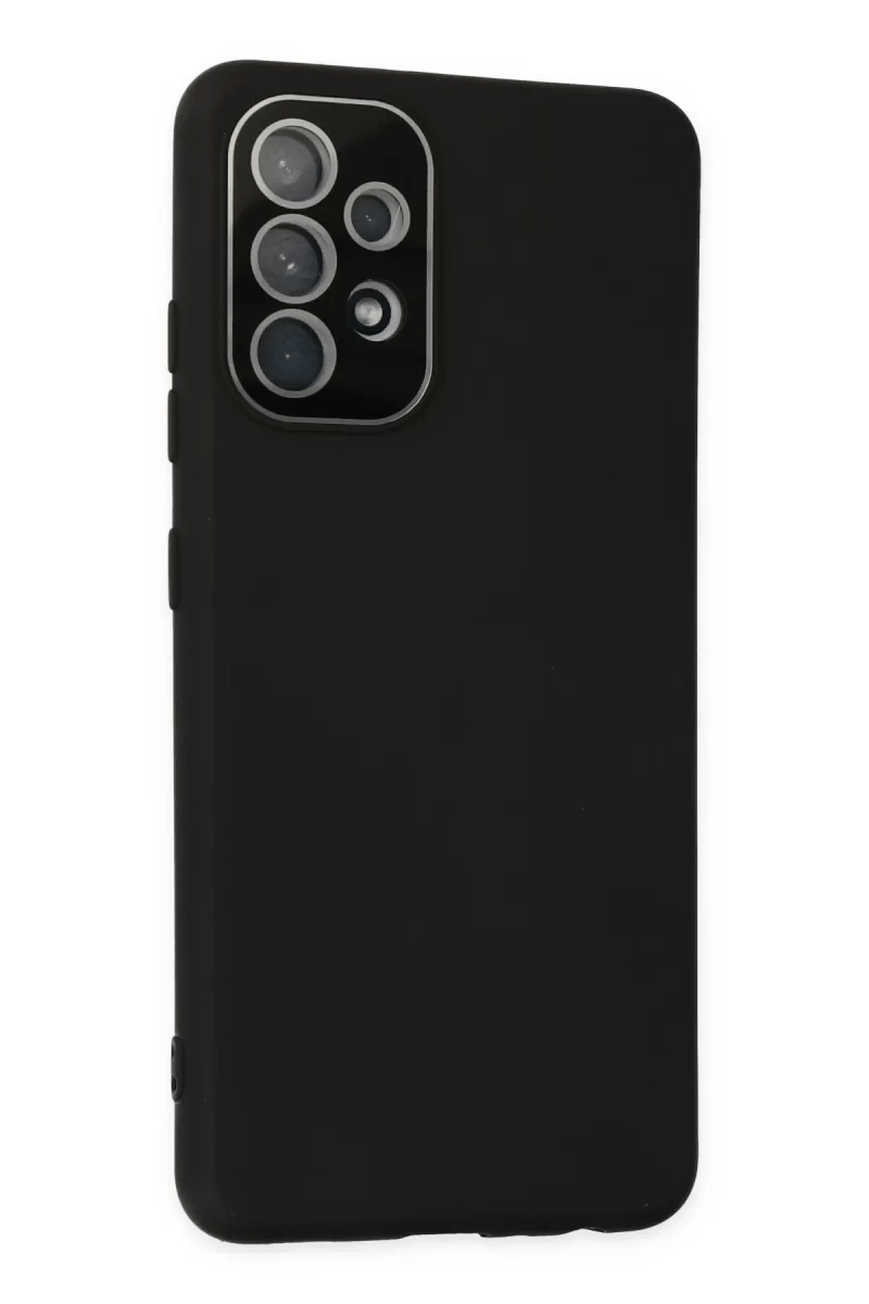 Samsung Galaxy A33 5G Kılıf Lansman Glass Kapak - Siyah