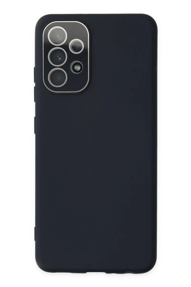 Samsung Galaxy A33 5G Kılıf Lansman Glass Kapak - Lacivert