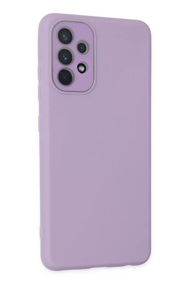 Samsung Galaxy A33 5G Kılıf Lansman Glass Kapak - Lila