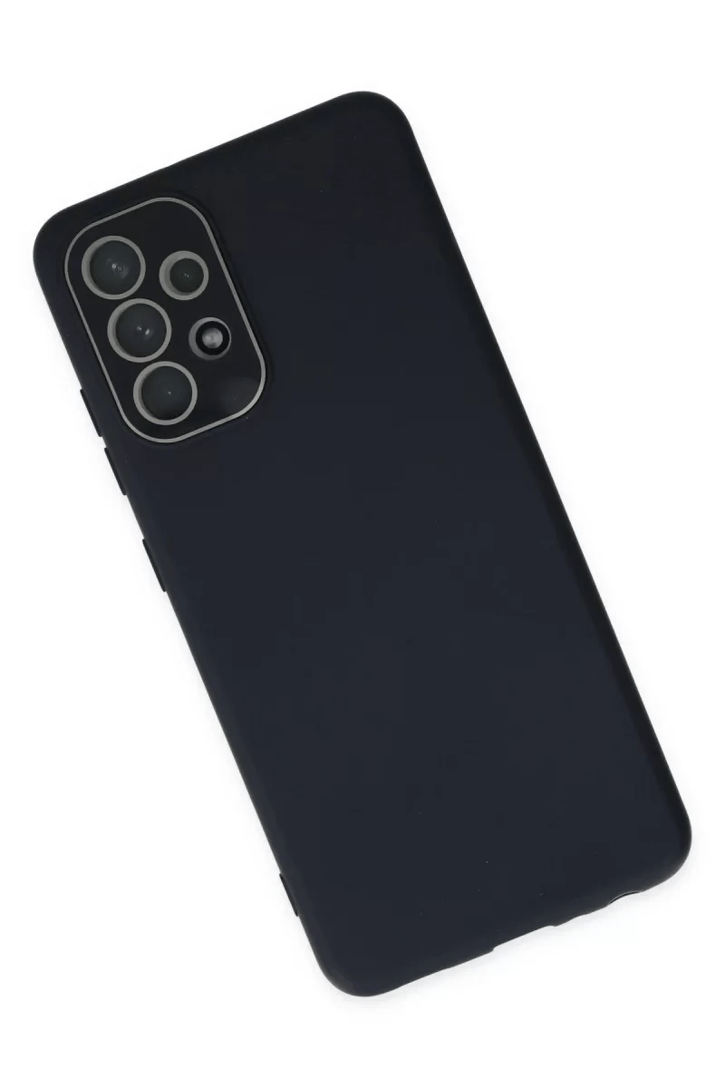 Samsung Galaxy A33 5G Kılıf Lansman Glass Kapak - Lacivert