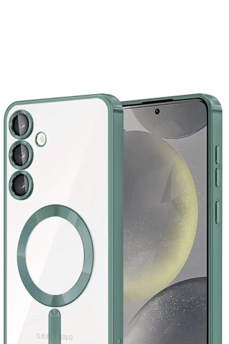 Samsung Galaxy A35 5G Kross Magneticsafe Kapak - Koyu Yeşil