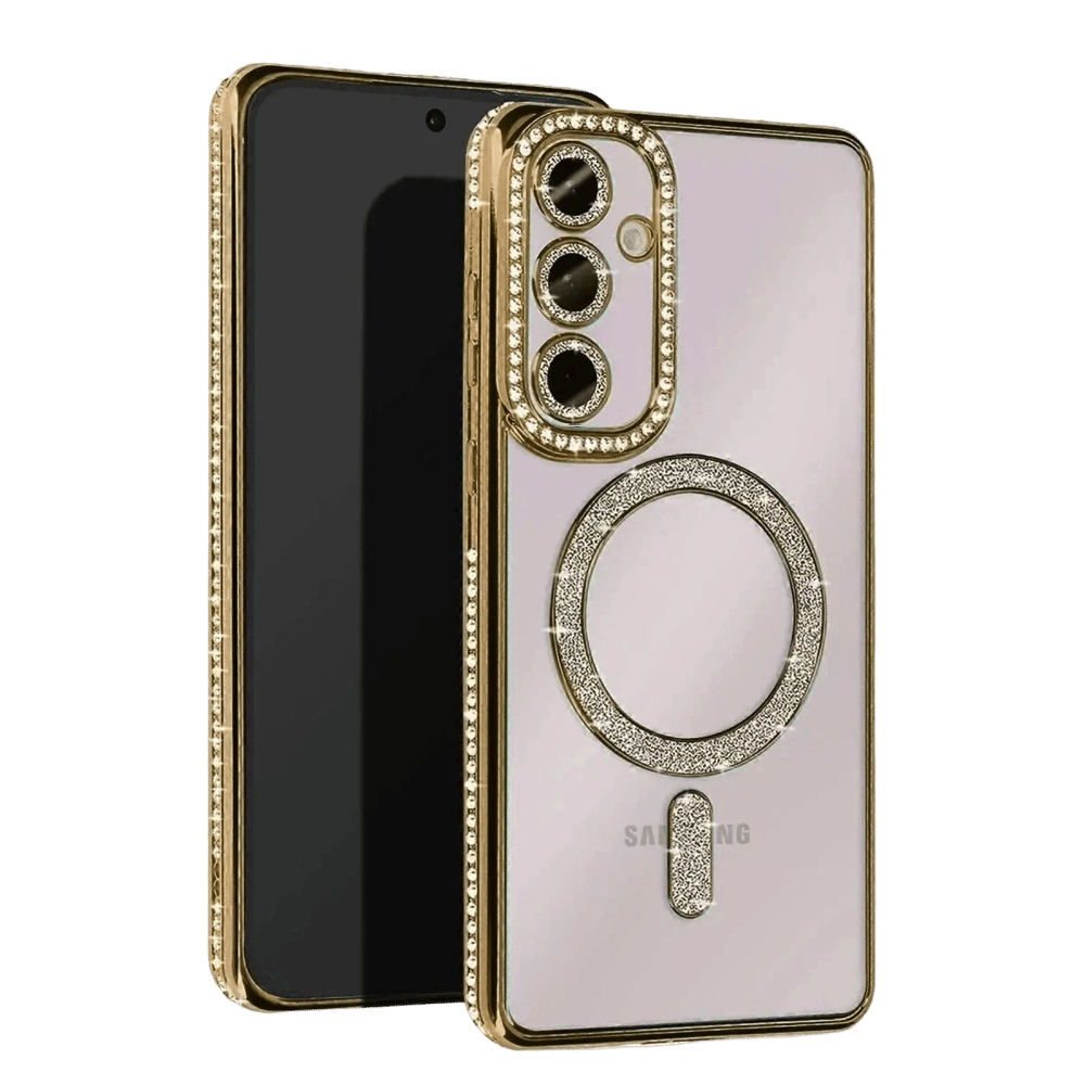 Samsung Galaxy A36 Joke Simli Magneticsafe Kılıf - Gold