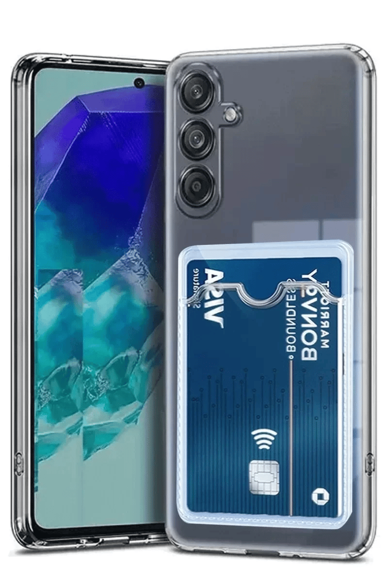 Samsung Galaxy A36 Kılıf Kart Şeffaf Silikon - Şeffaf