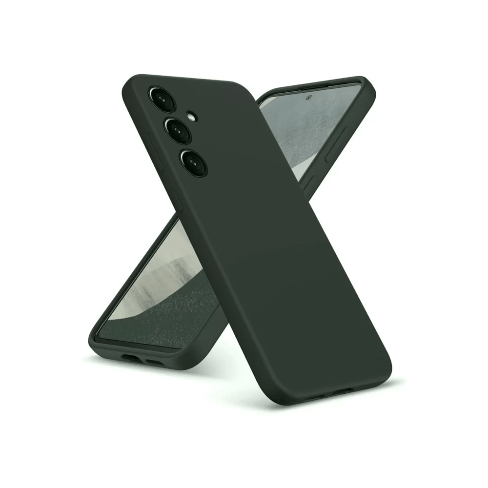 Samsung Galaxy A36 Kılıf Nano içi Kadife Silikon - Koyu Yeşil