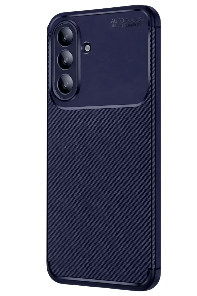 Samsung Galaxy A37 5G Auto Focus Karbon Kapak - Lacivert