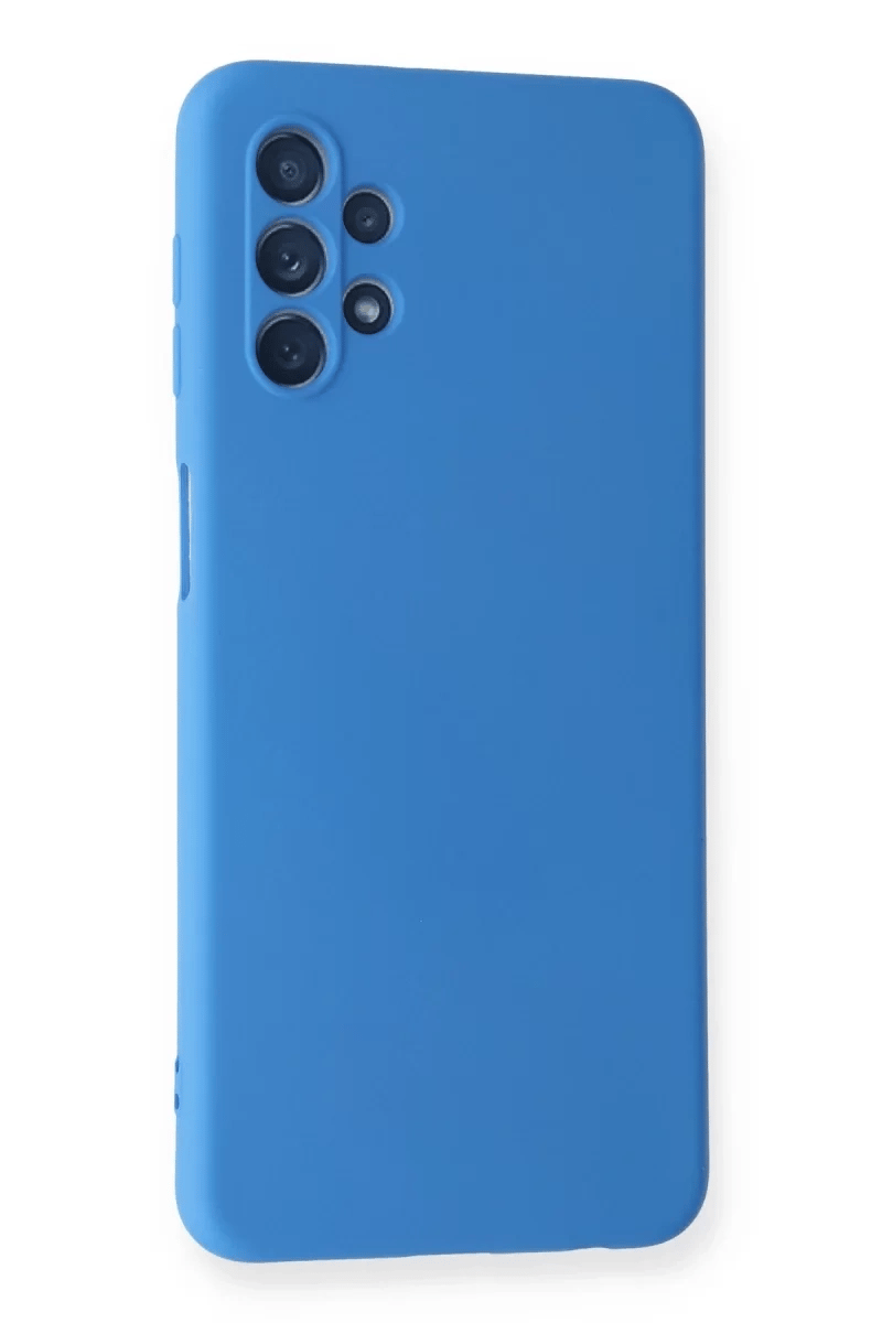 Samsung Galaxy A52 Kılıf Nano içi Kadife Silikon - Mavi