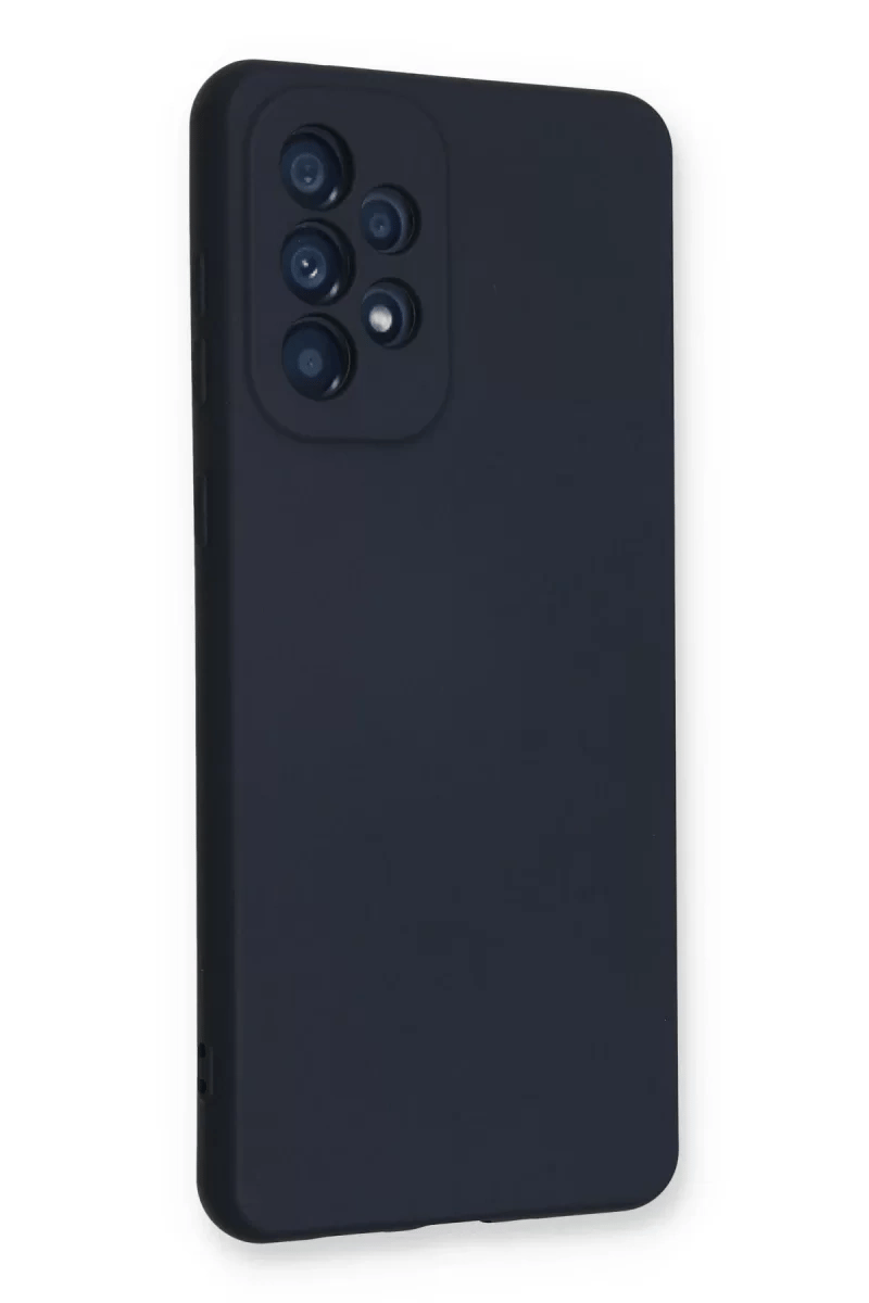 Samsung Galaxy A53 5G Kılıf Nano içi Kadife Silikon - Lacivert