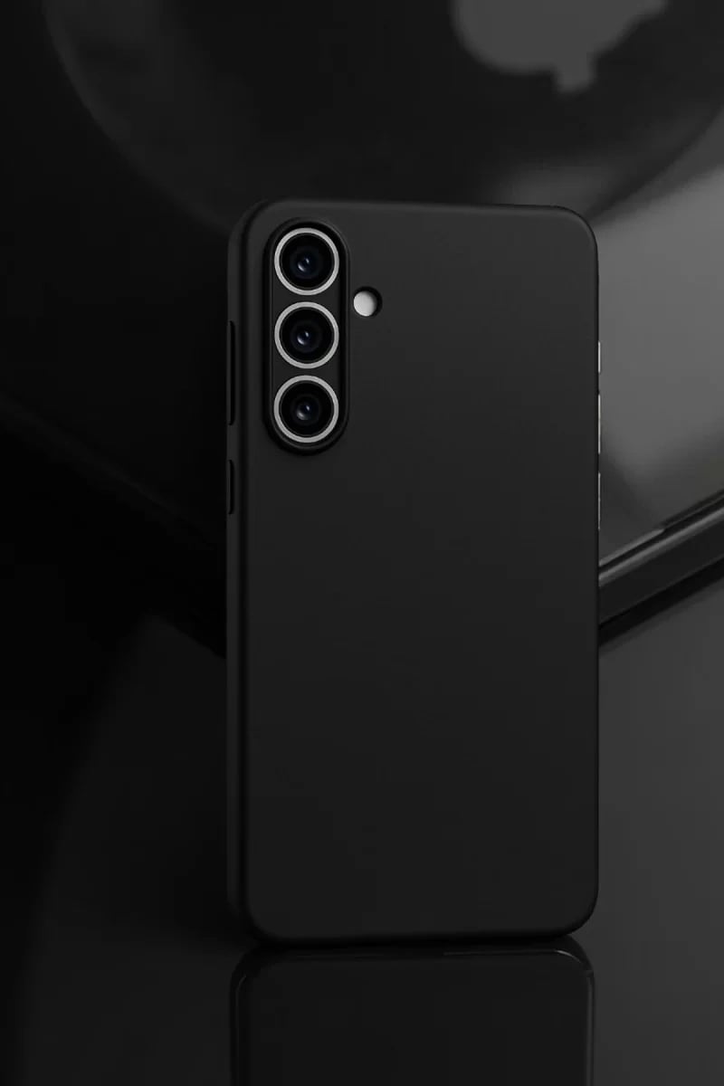 Samsung Galaxy A55 5G Kılıf First Silikon - Siyah