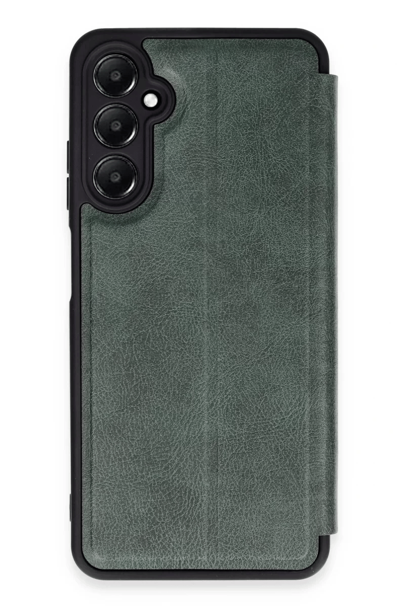 Samsung Galaxy A55 5G Kılıf Flip Cover - Koyu Yeşil