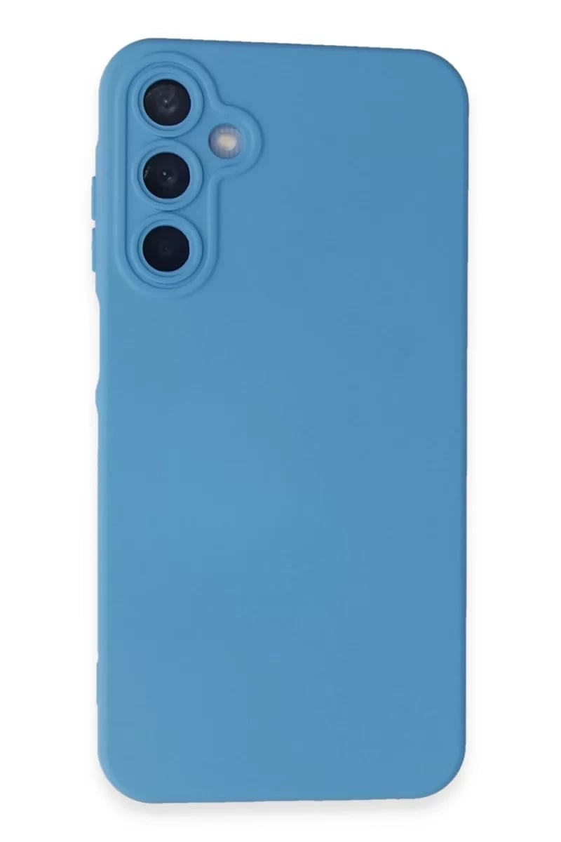Samsung Galaxy A55 5G Kılıf Nano içi Kadife Silikon - Mavi