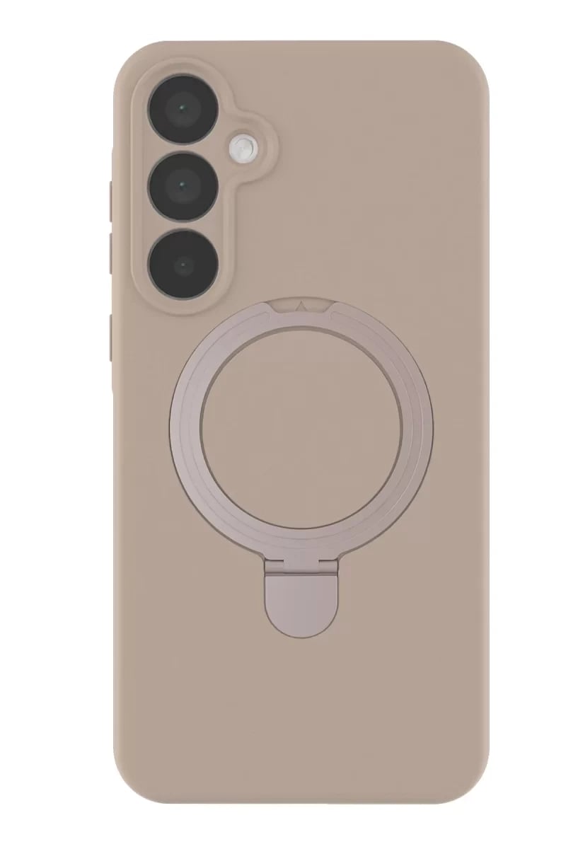 Samsung Galaxy A55 5G Regal Magsafe Standlı Kapak - Çöl Titanyum